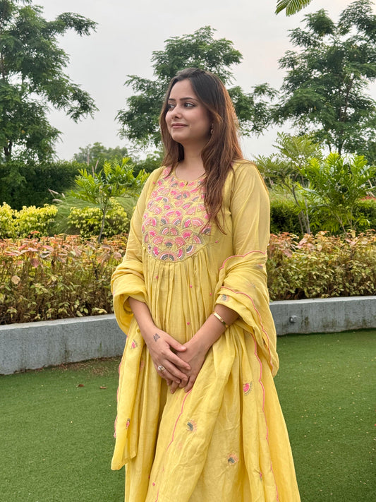 Lemon Mul Cotton 3-Piece Set