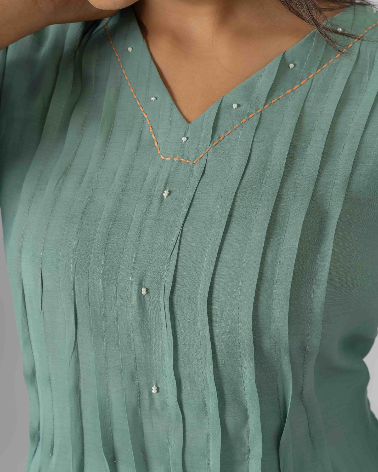 Aqua Petals Chic Co-ord Set