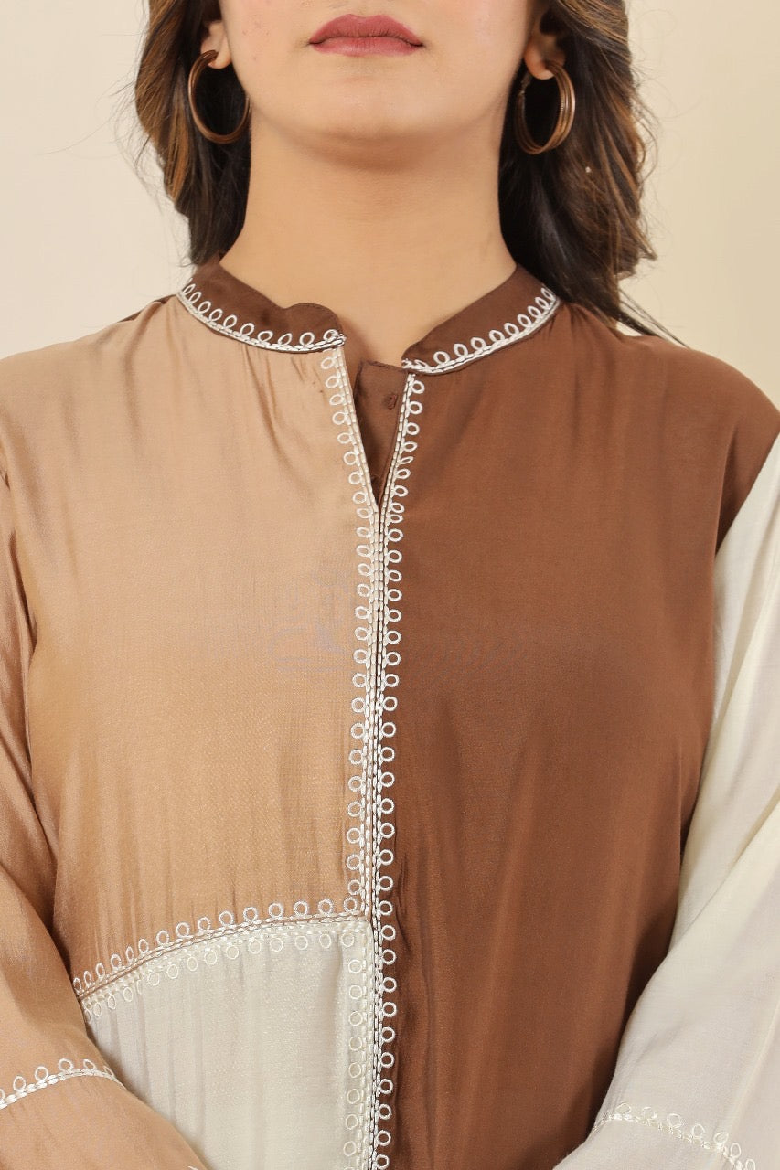 Cocoa Contrast Co-ord Set