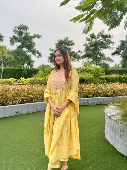 Lemon Mul Cotton 3-Piece Set