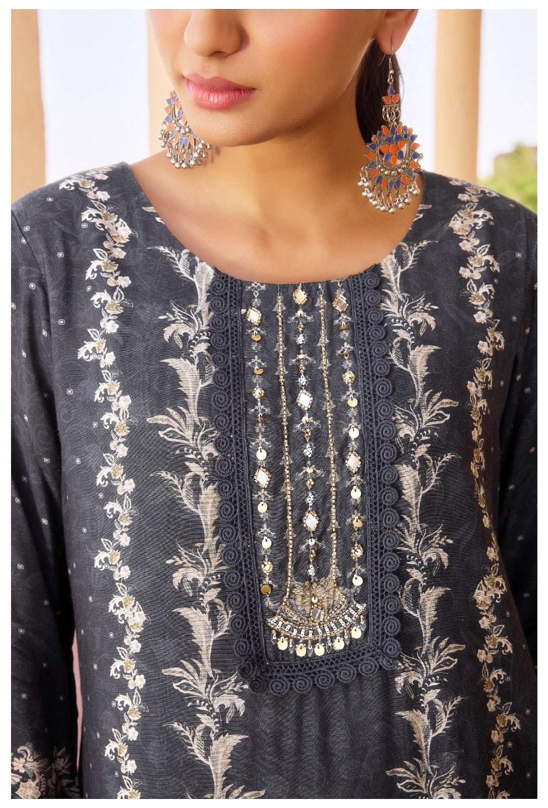 Timeless Noir Three Piece Suit Set