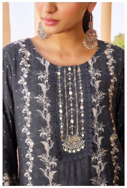 Timeless Noir Three Piece Suit Set