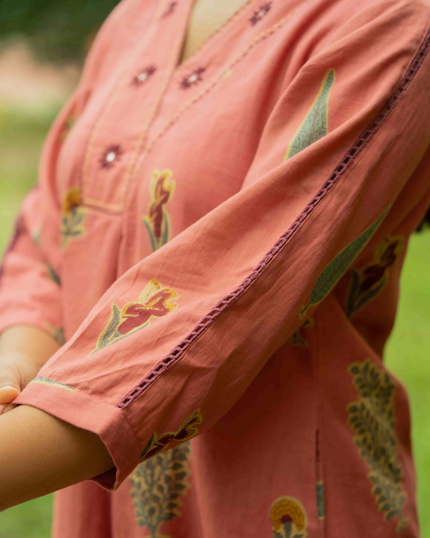 Rust Raaga Cotton Co-ord Set