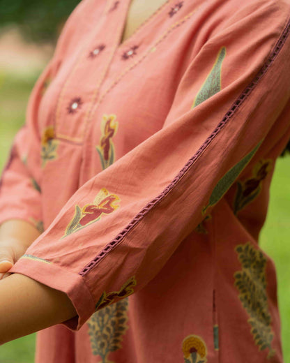 Rust Raaga Cotton Co-ord Set