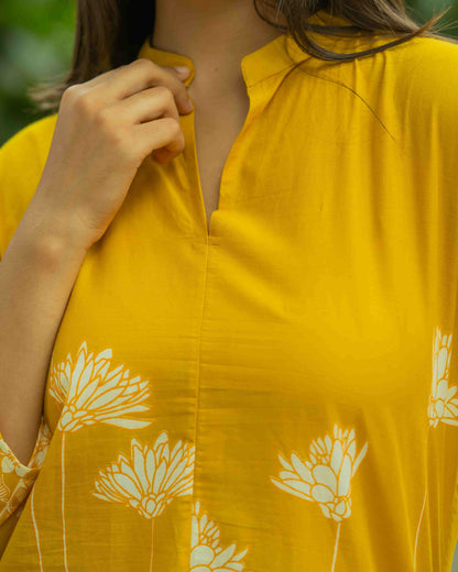 Yellow Printed Co-ord Set