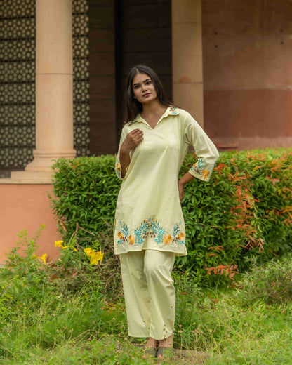 Yellow Daze Cotton Co-ord Set