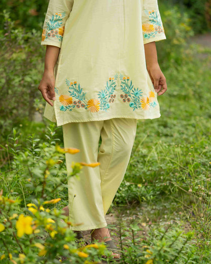 Yellow Daze Cotton Co-ord Set