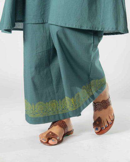 Green Gleam Mirror Set