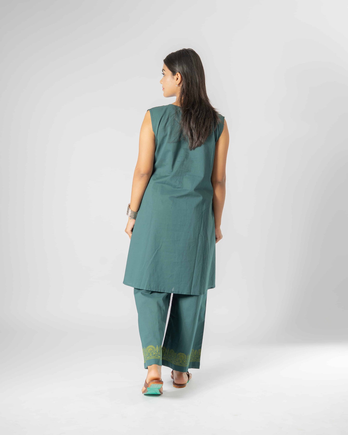 Green Gleam Mirror Set