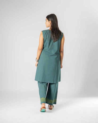 Green Gleam Mirror Set