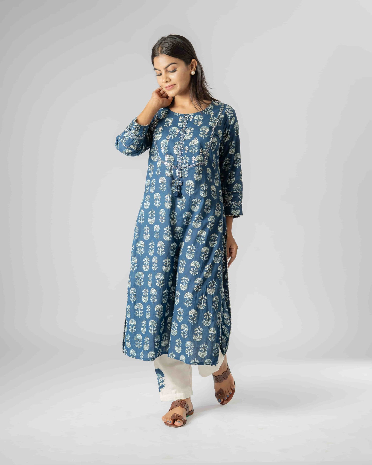 Indigo Bloom Co-ord Set