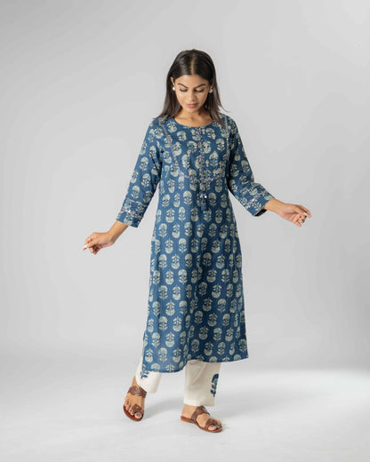 Indigo Bloom Co-ord Set