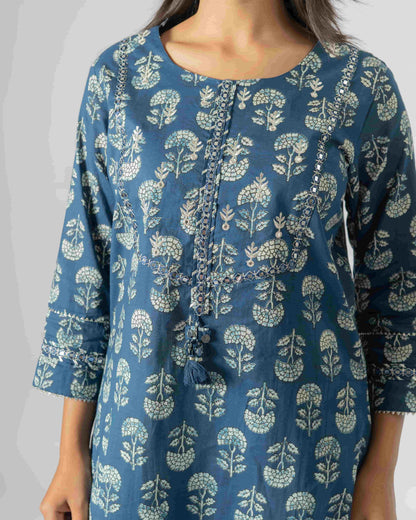 Indigo Bloom Co-ord Set