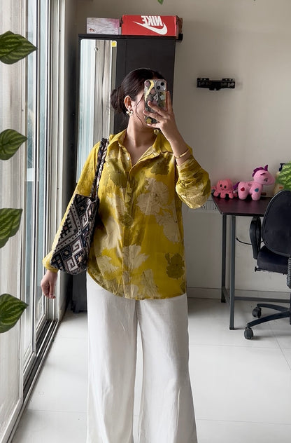 Sunlit Bloom Muslin Shirt