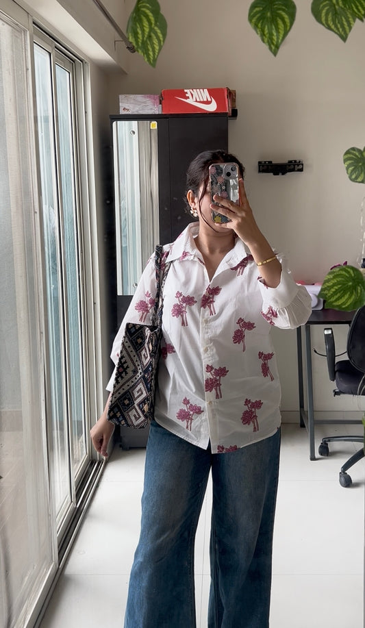 Bloomscape Cotton Shirt