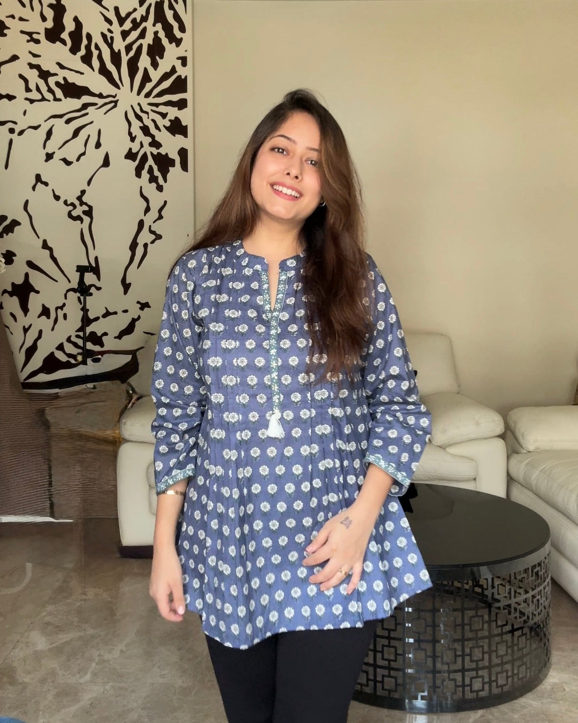 Everyday Blue Short Kurti