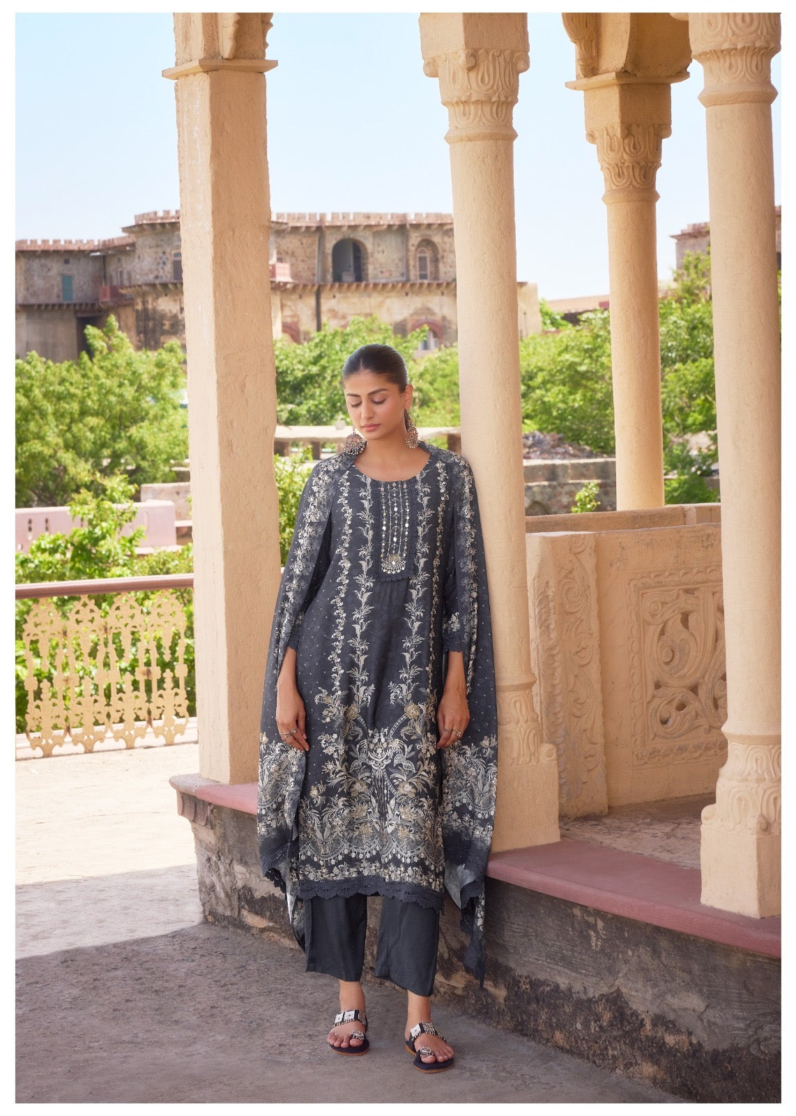 Timeless Noir Three Piece Suit Set