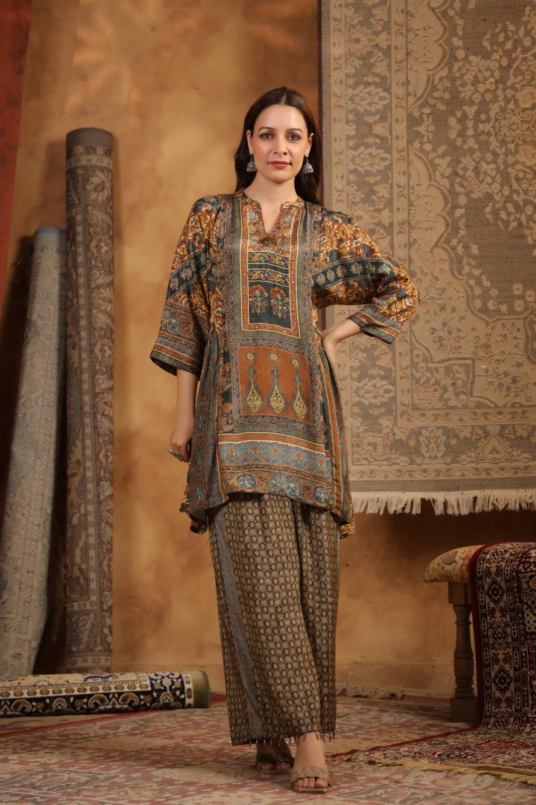 Ajrakh Print Co-ord Set